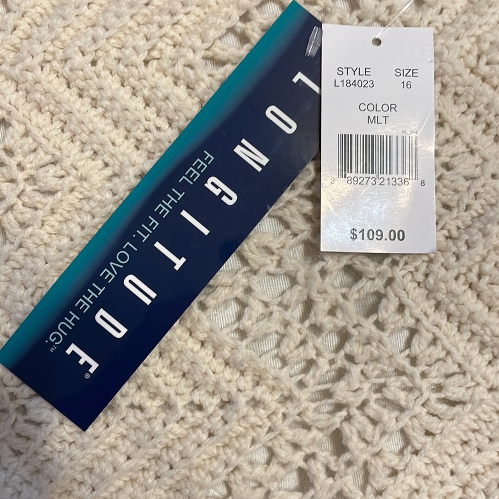 NWT- Longitude Tulum Blouson Swimdress- Size 16 - Picture 5 of 10